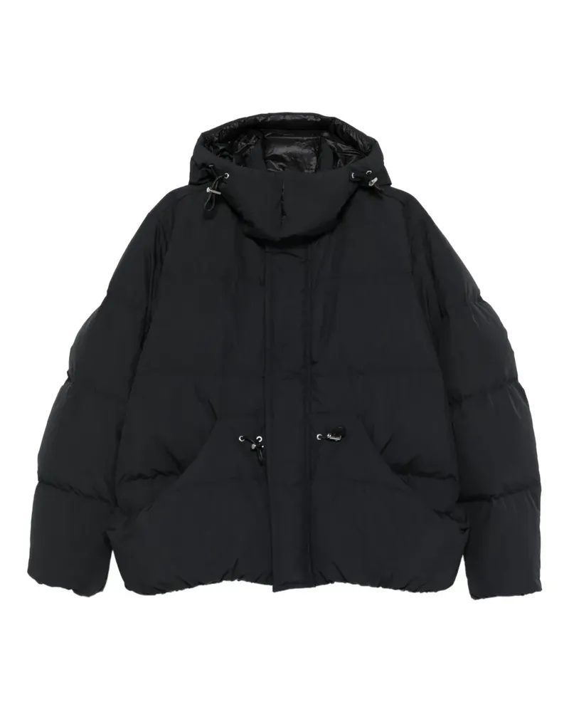 Sacai Gefütterter Kapuzenmantel - Schwarz Schwarz