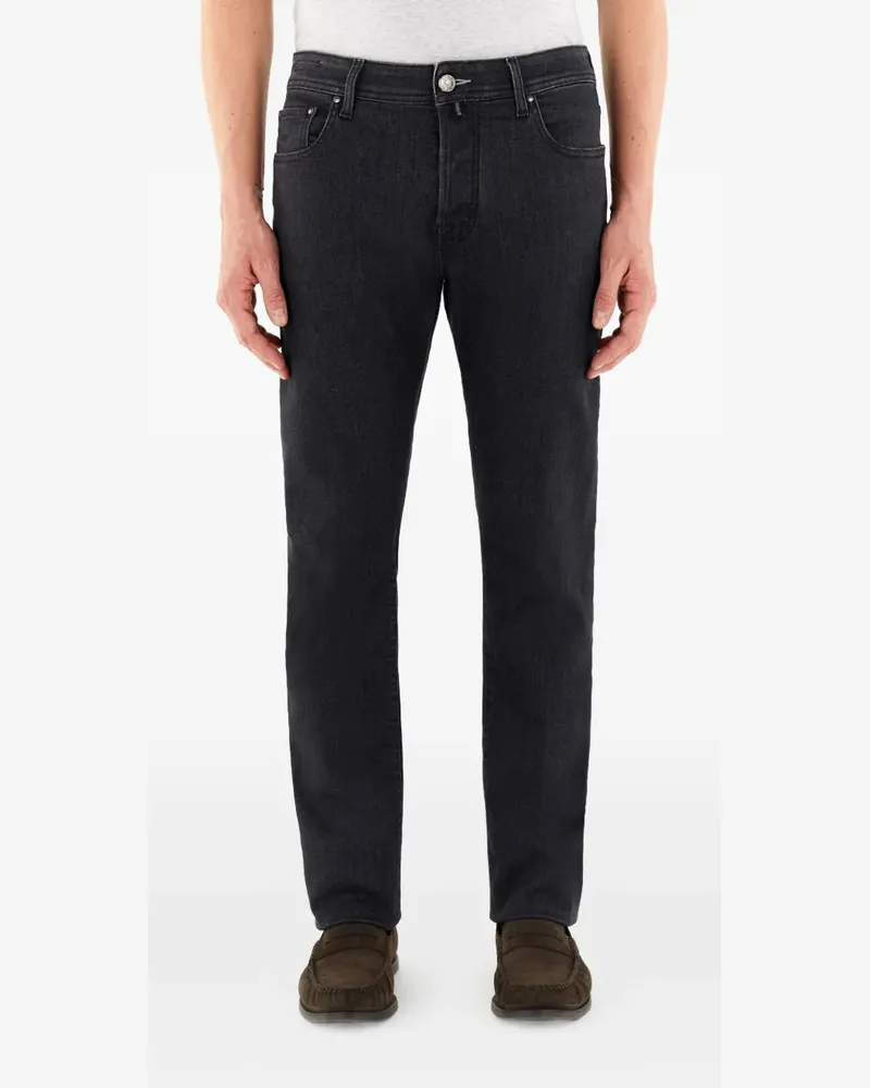 Jacob Cohën Geknöpfte Jeans - Schwarz Schwarz