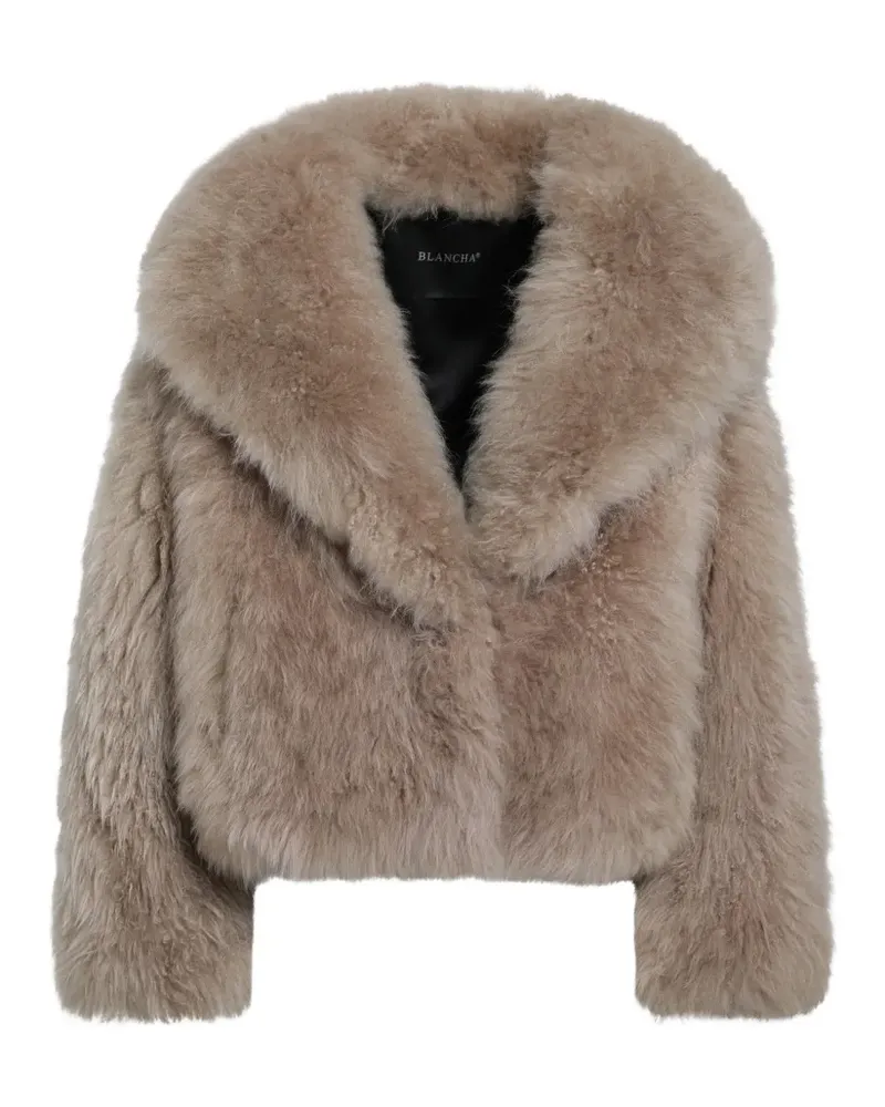 BLANCHA Weste aus Faux Fur - Nude Nude