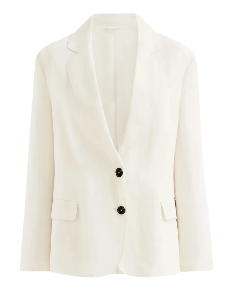 Brunello Cucinelli Blazer aus Baumwoll-Organza mit Monili - Nude Nude