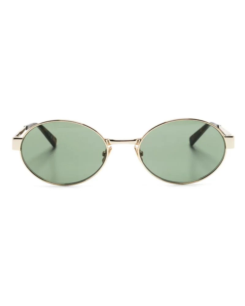 Saint Laurent 692 Sonnenbrille mit ovalem Gestell - Gold Gold
