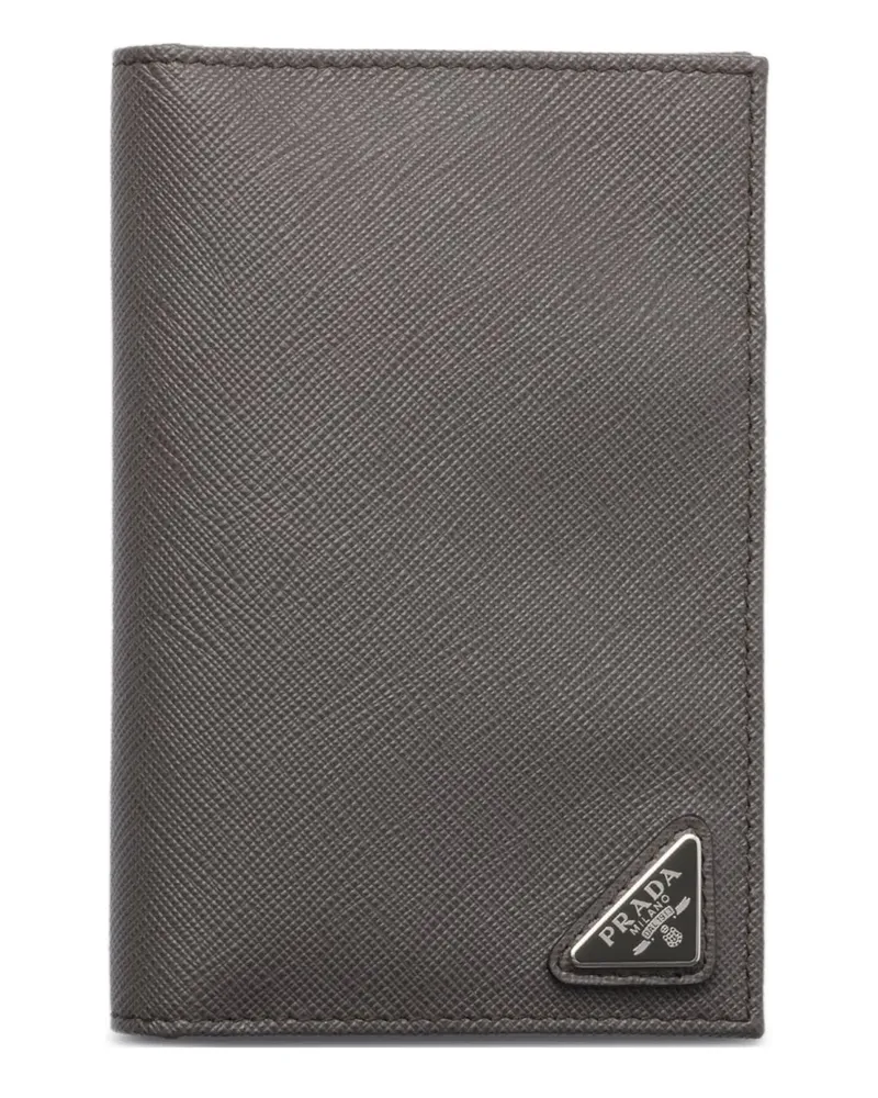 Prada Pass-Etui aus Saffiano-Leder - Grau Grau