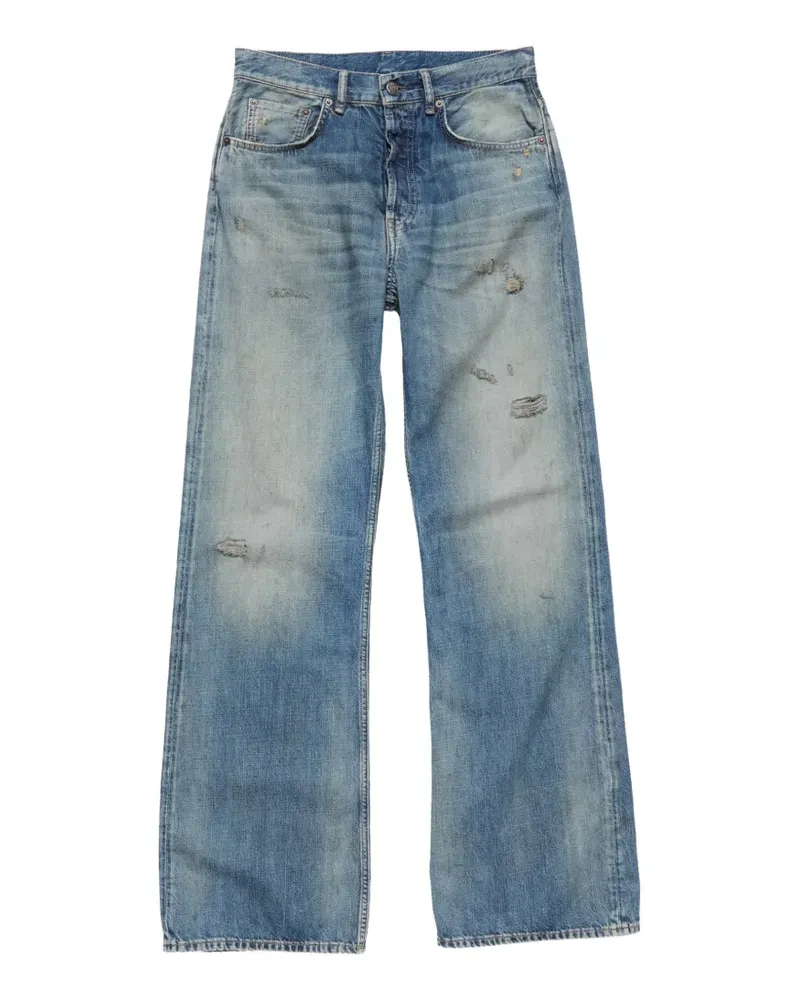 Acne Studios distressed regular-fit jeans - Blau Blau