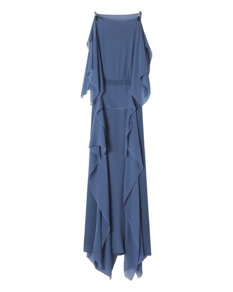 Lanvin Maxikleid mit Kettendetail - Blau Blau