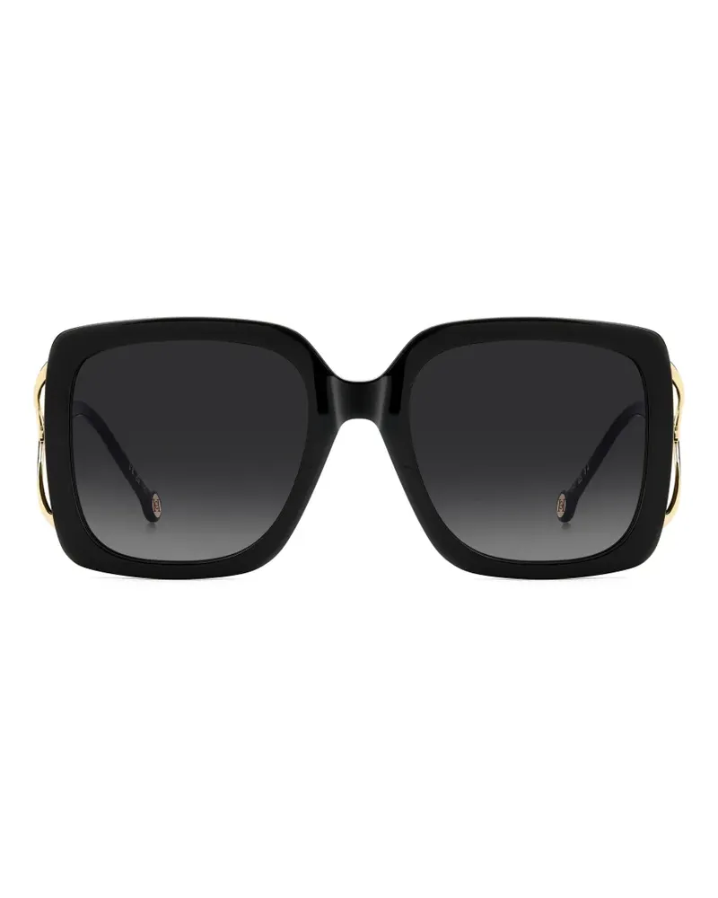 Carolina Herrera New York Sonnenbrille im Oversized-Look - Schwarz Schwarz