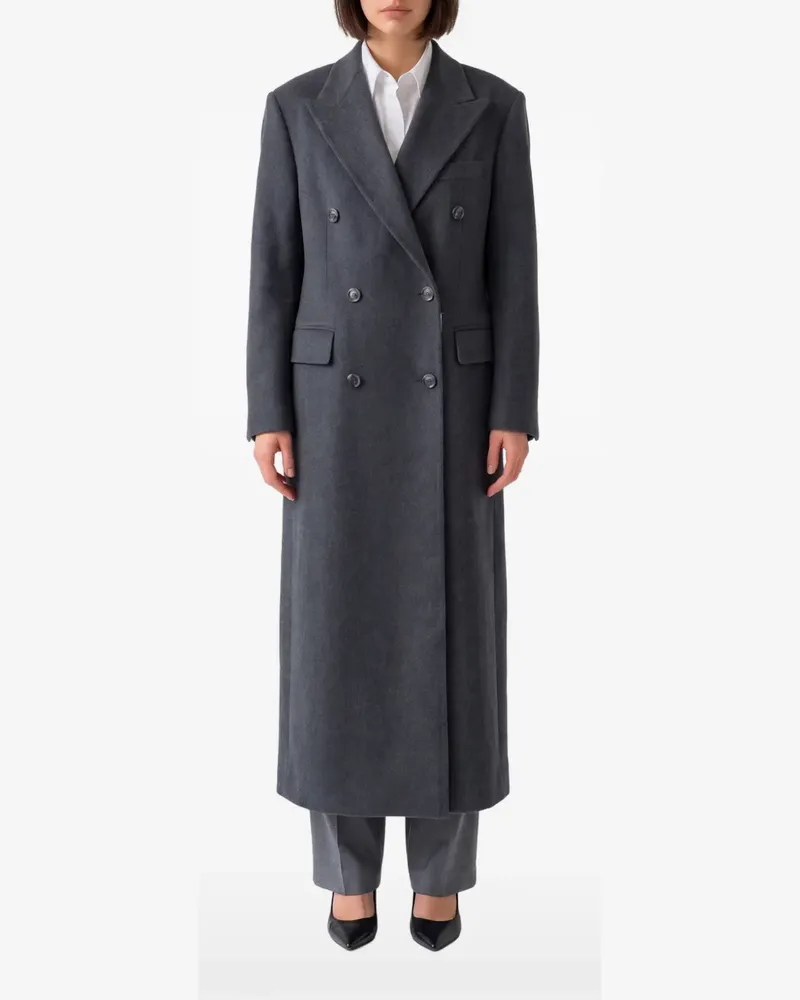 Tagliatore Doppelreihiger Caitlyn Mantel - Grau Grau