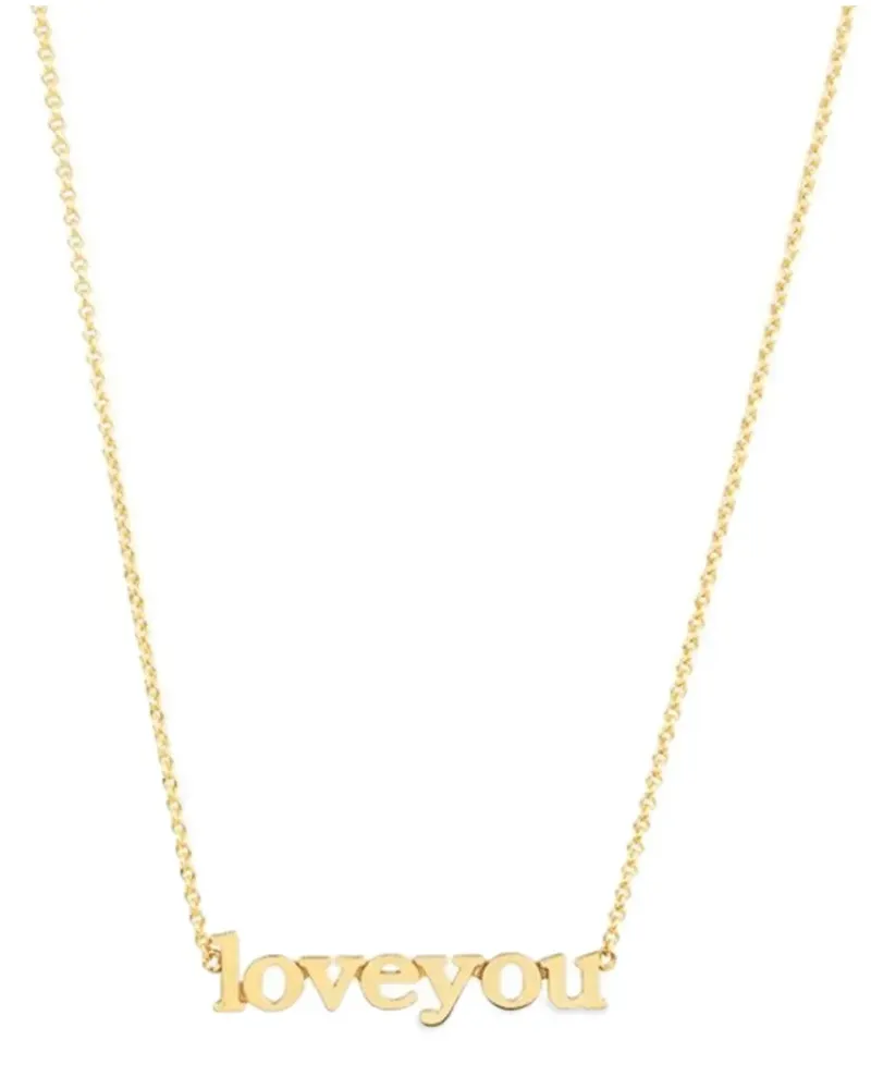 Jennifer Meyer Love You Halskette - Gold Gold