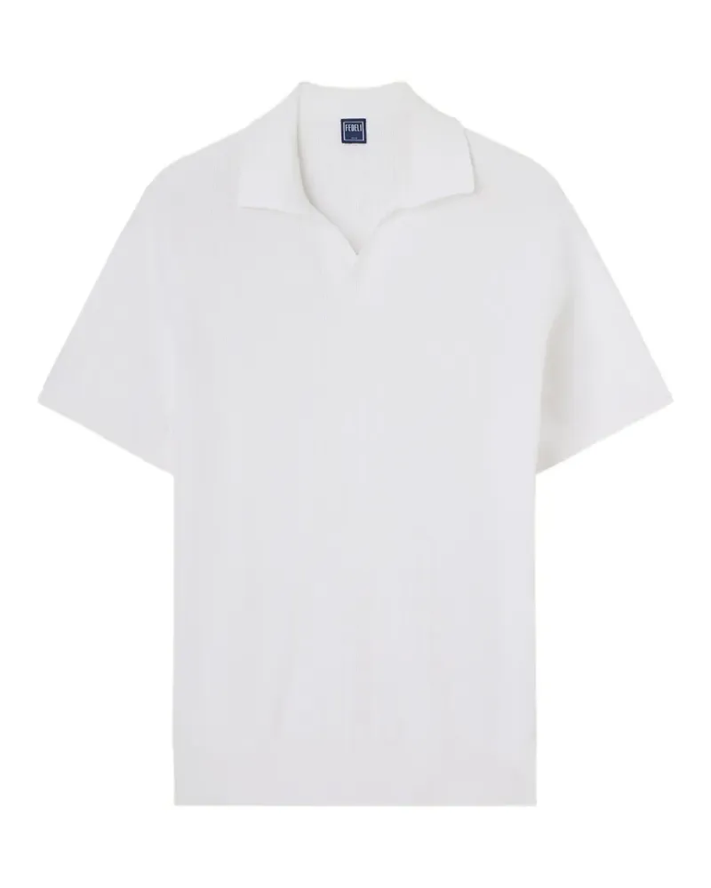 Fedeli Matheus T-Shirt aus Rippstrick - Weiß Weiß