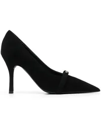 Furla Pumps mit Logo-Schild Schwarz