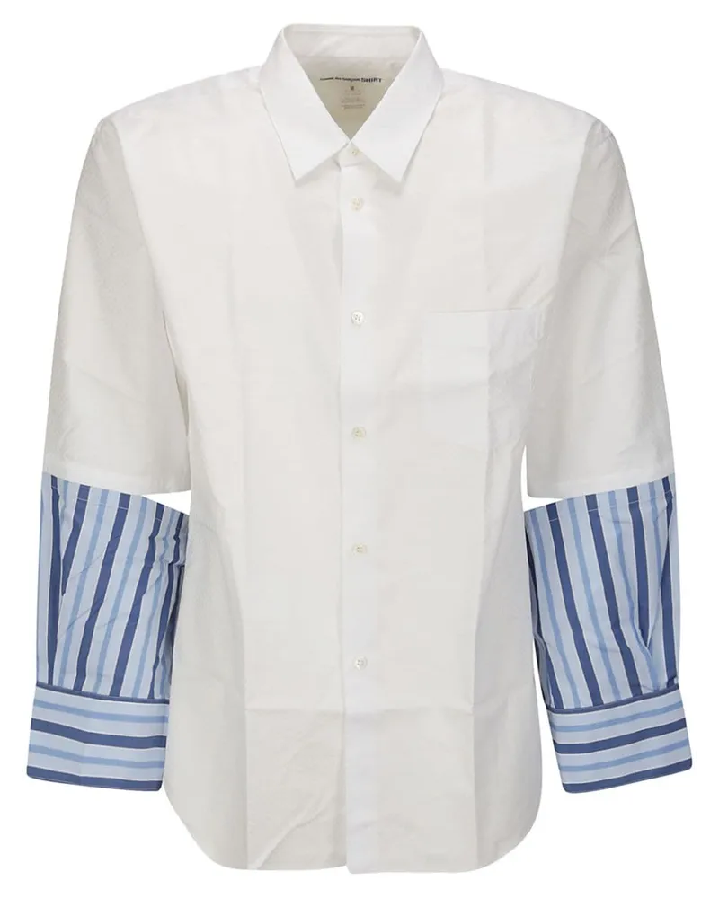Comme des Garçons Hemd mit Streifendetail - Weiß Weiß