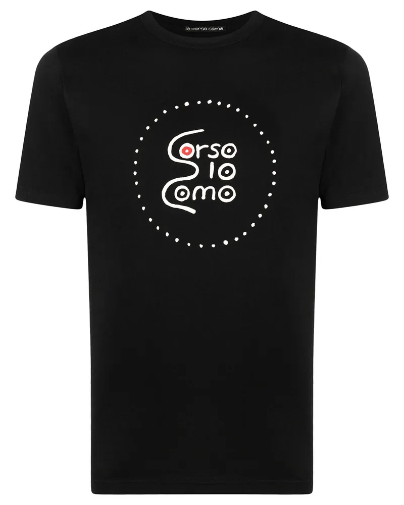 10 Corso Como T-Shirt mit Logo-Print Schwarz