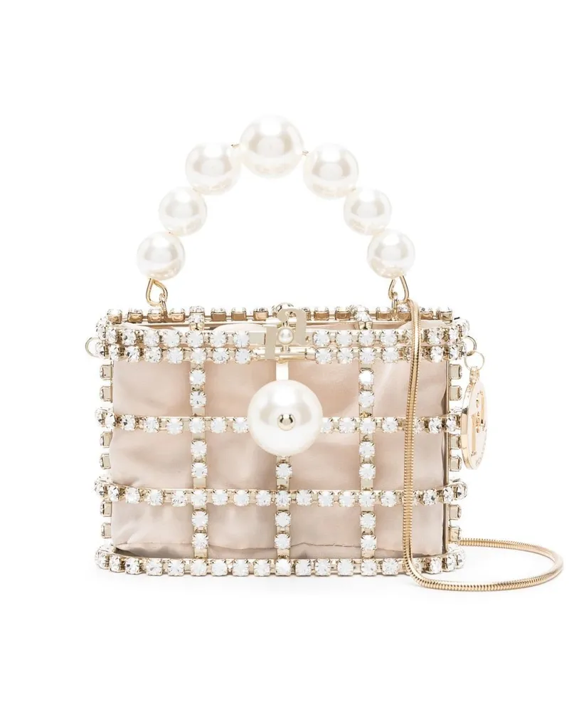 Rosantica Mini-Tasche mit Kristallen - Gold Gold