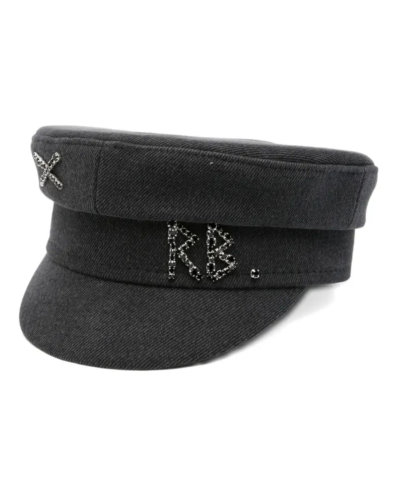 RUSLAN BAGINSKIY Hut mit Kettendetail - Schwarz Schwarz