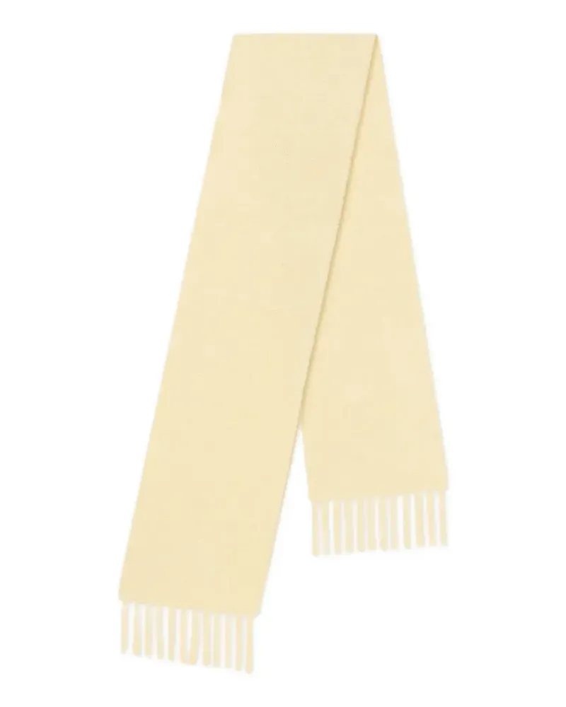 Nanushka Fluff Schal mit Fransen - Gelb Gelb