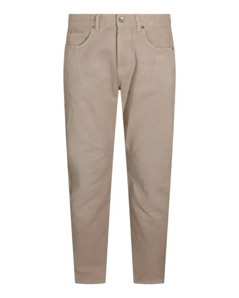 Eleventy Jeans mit Kontrasteinsätzen - Nude Nude