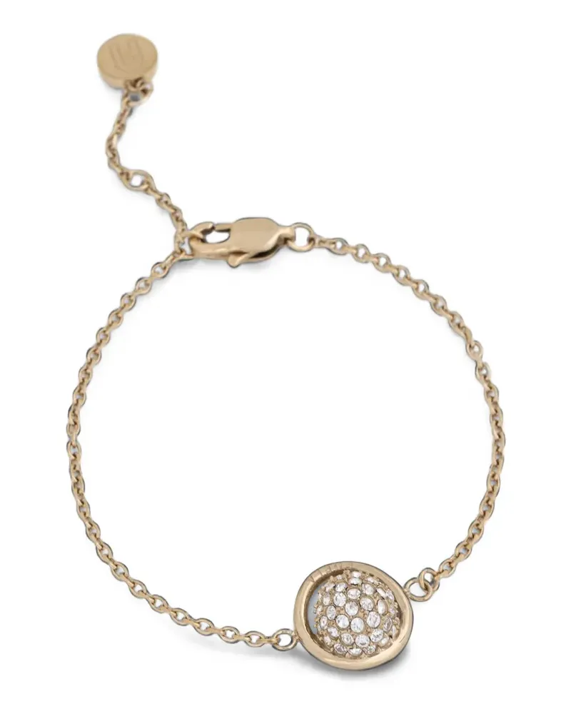 Furla crystal-embellished orb-pendant bracelet - Gold Gold