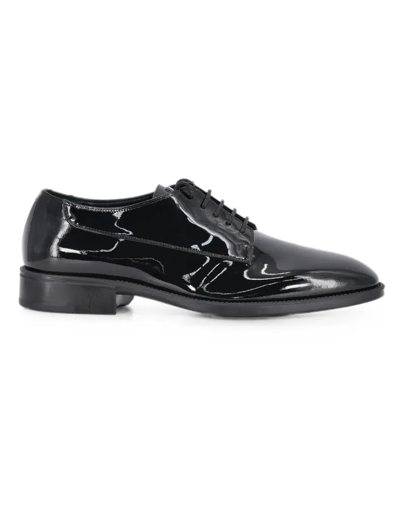 Giuseppe Zanotti Derby-Schuhe aus Lackleder - Schwarz Schwarz