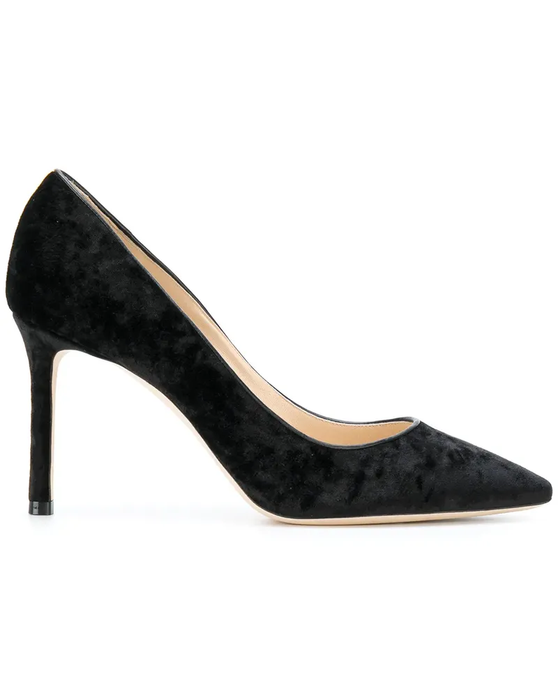 Jimmy Choo Samt-Pumps mit Stiletto-Absatz - Schwarz Schwarz