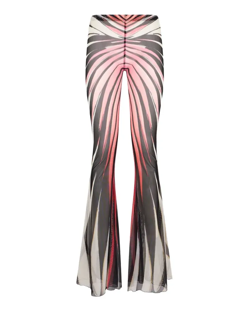 Roberto Cavalli Semi-transparente Ray of Paradise Hose - Schwarz Schwarz