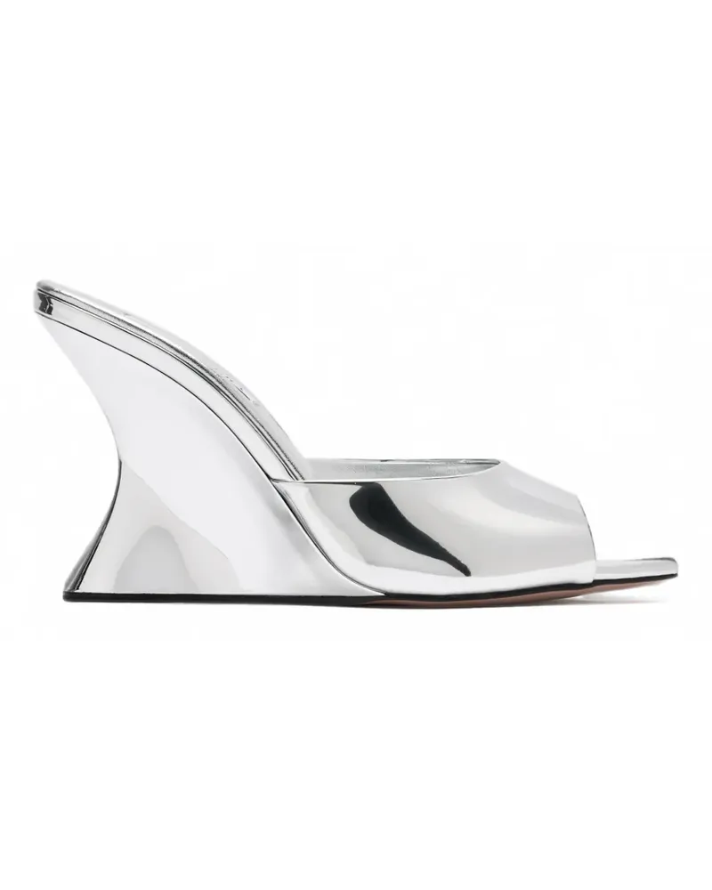 Aquazzura Bisous Wedge 95 Sandalen - Silber Silber