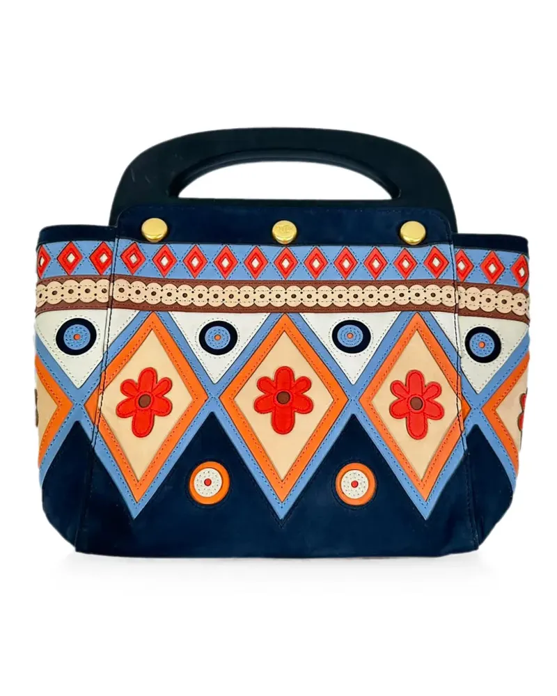 Tory Burch 2017 Appliqué Bermuda tote bag - Blau Blau