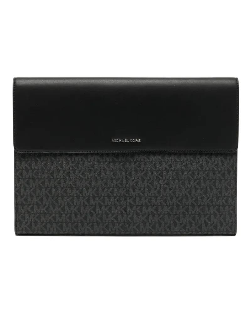 Michael Kors signature-logo laptop bag - Schwarz Schwarz