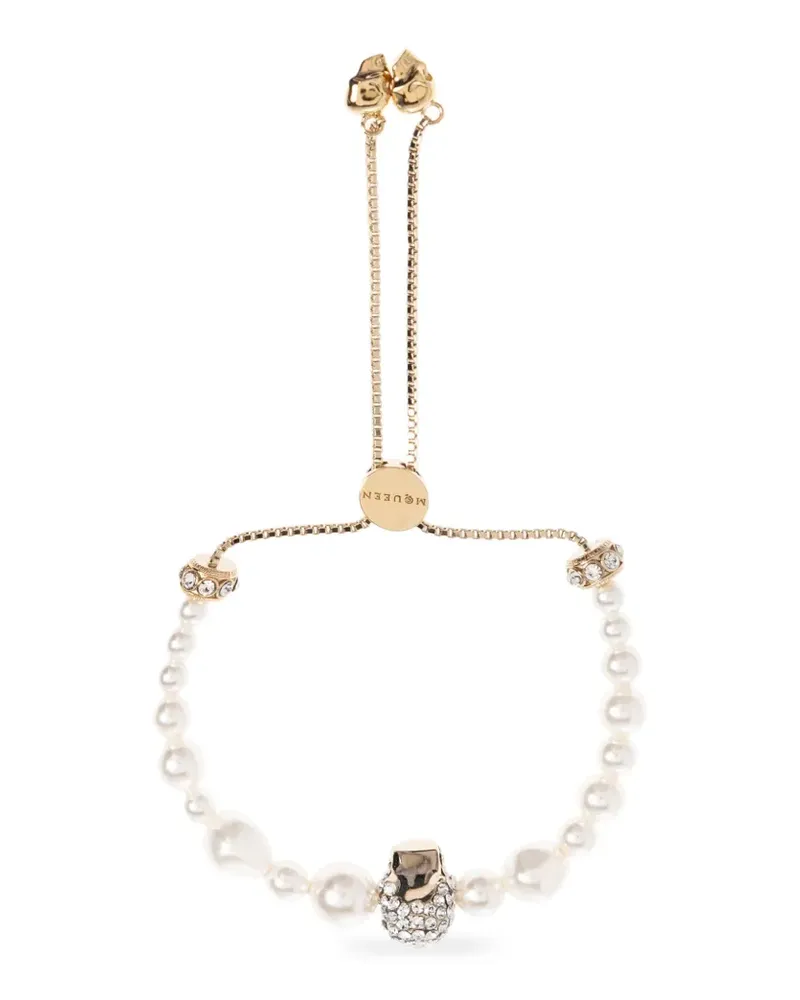 Alexander McQueen Armband mit Perlen - Gold Gold