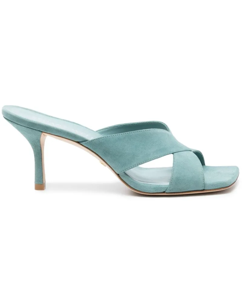 Stuart Weitzman Carmen Mules 75mm - Blau Blau