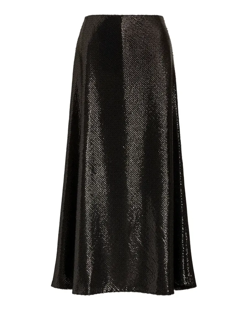 Alberta Ferretti Rock mit Pailletten - Schwarz Schwarz