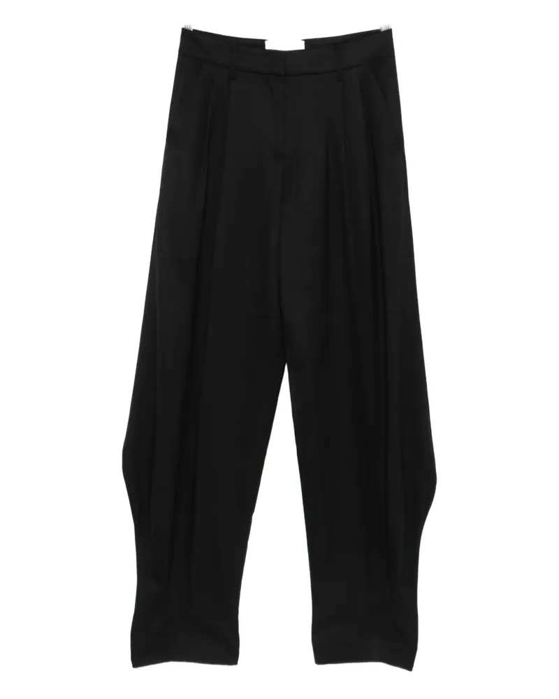 Genny pleated trousers - Schwarz Schwarz
