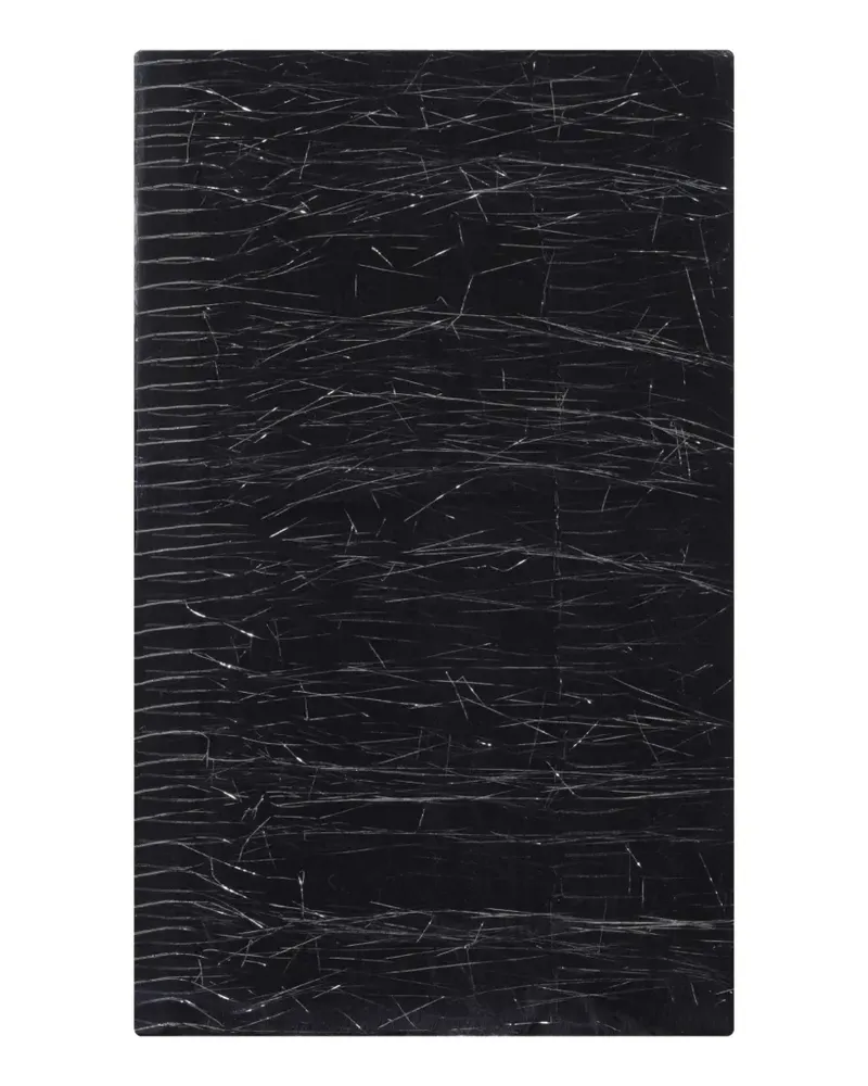 Faliero Sarti metallic-thread scarf - Schwarz Schwarz