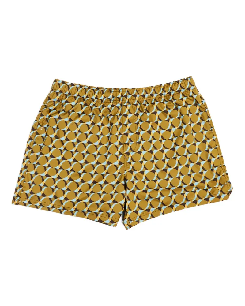 Osklen Badeshorts mit Wellen-Print - Grün Grün