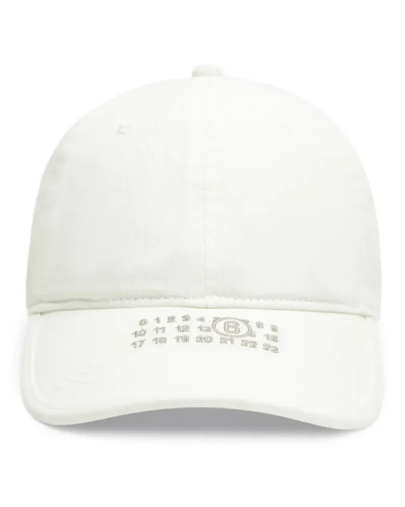 Maison Margiela Numeric Baseballkappe - Weiß Weiß