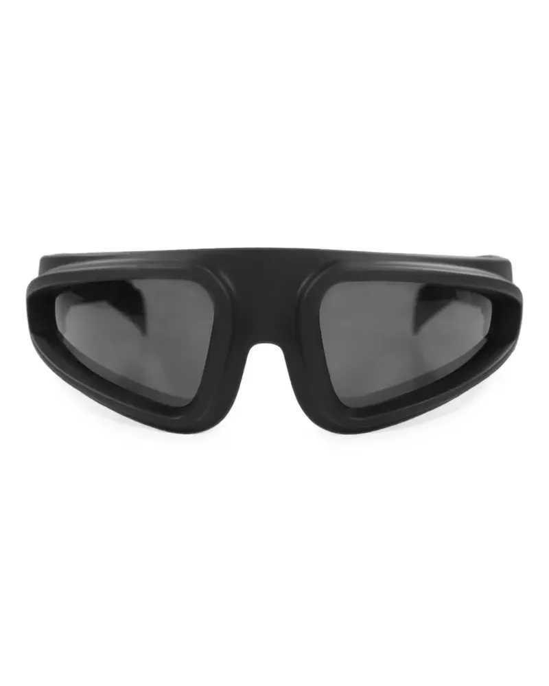Rick Owens Ryder geometric-frame sunglasses - Schwarz Schwarz