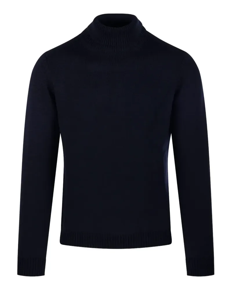 Roberto Collina Pullover mit Stehkragen - Blau Blau