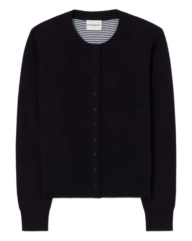 Claudie Pierlot Cardigan mit Knopfverschluss - Blau Blau