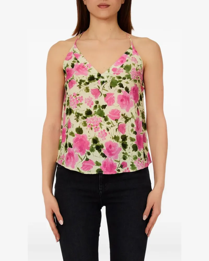 Liu Jo Neckholder-Top mit Blumen - Nude Nude