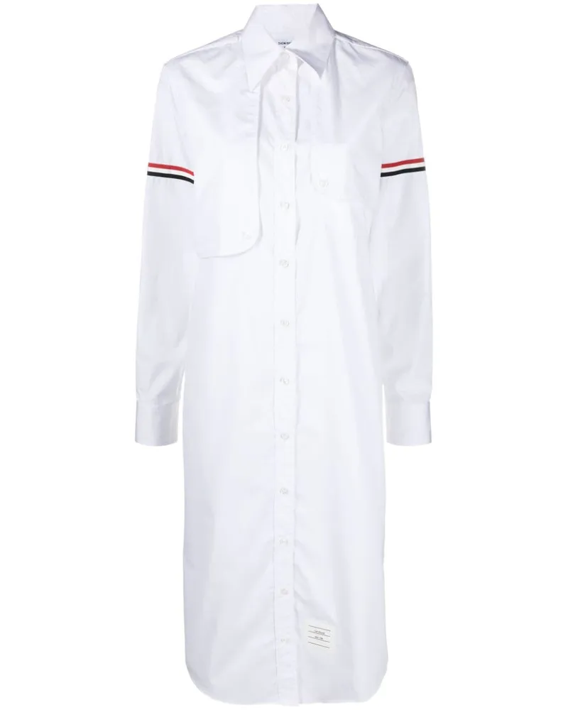 Thom Browne Klassisches Shiftkleid - Weiß Weiß