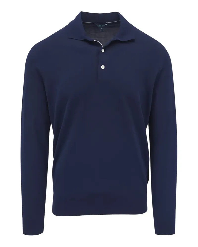 Peter Millar long-sleeve polo shirt - Blau Blau