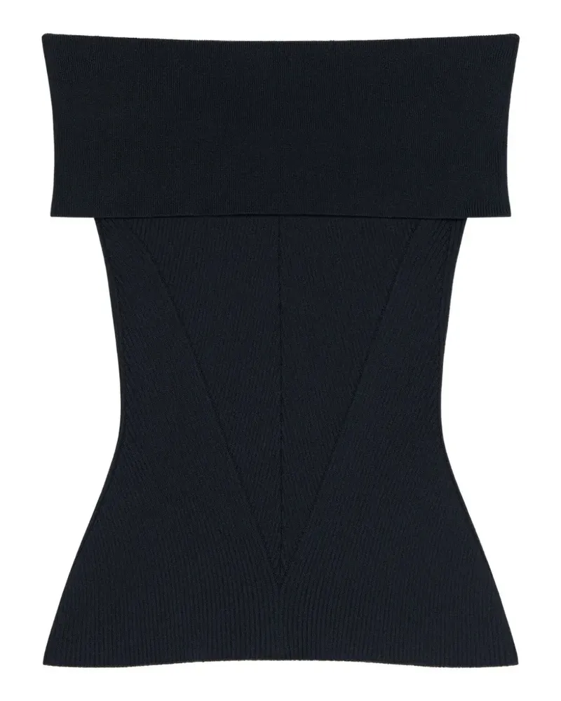 Givenchy Schulterfreies Slim-Fit-Top - Schwarz Schwarz
