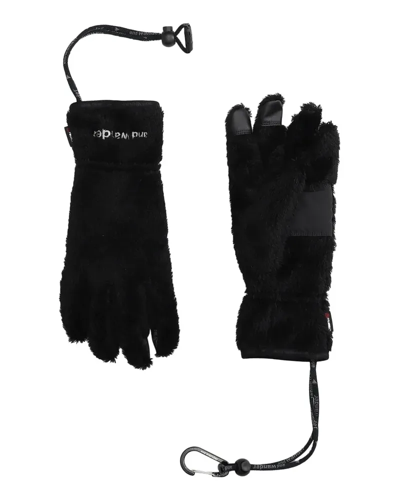 and wander High Loft Handschuhe aus Fleece - Schwarz Schwarz