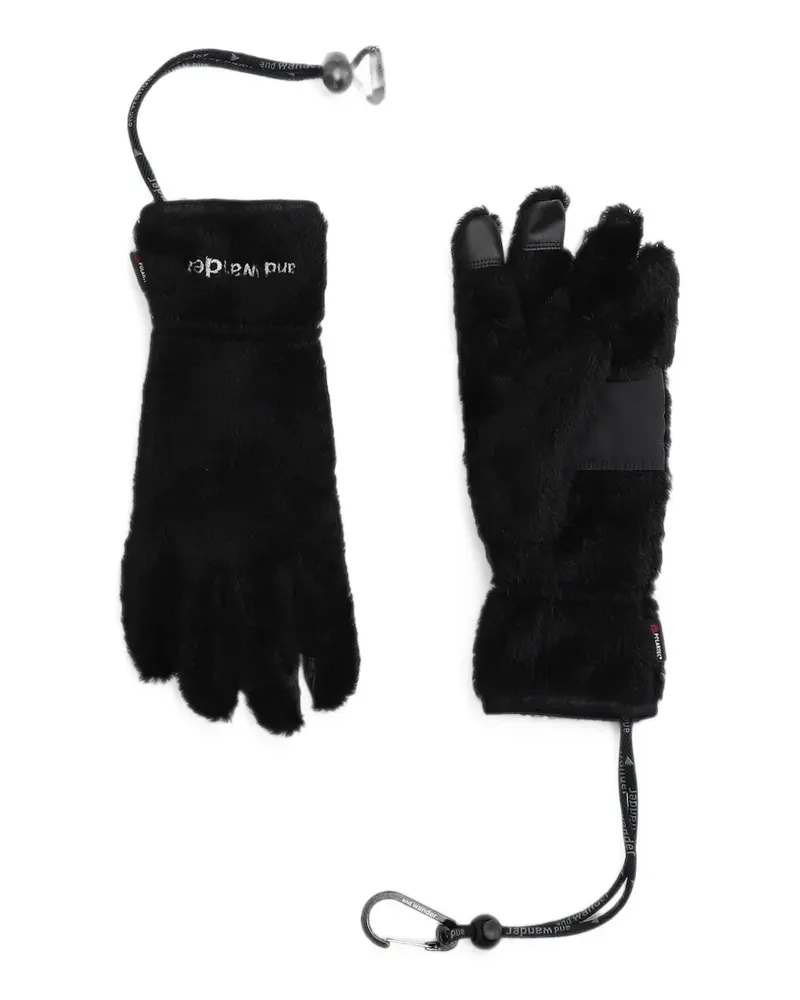 and wander High Loft fleece gloves - Schwarz Schwarz