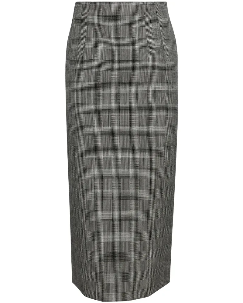 WARDROBE.NYC Contour Midirock - Grau Grau