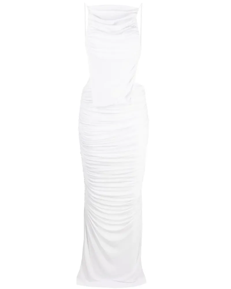 Christopher Esber Drapiertes Illusions Schlauchkleid - Weiß Weiß