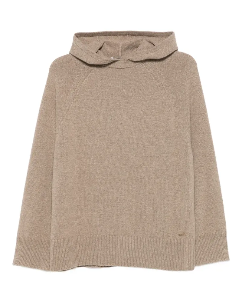 Max Mara Hoodie mit Raglanärmeln - Nude Nude