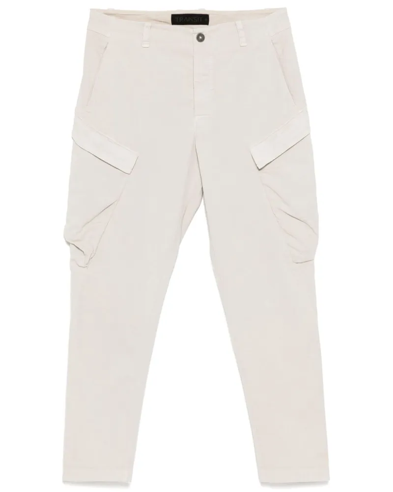 TRANSIT Tapered-Hose mit Klappentasche - Weiß Weiß