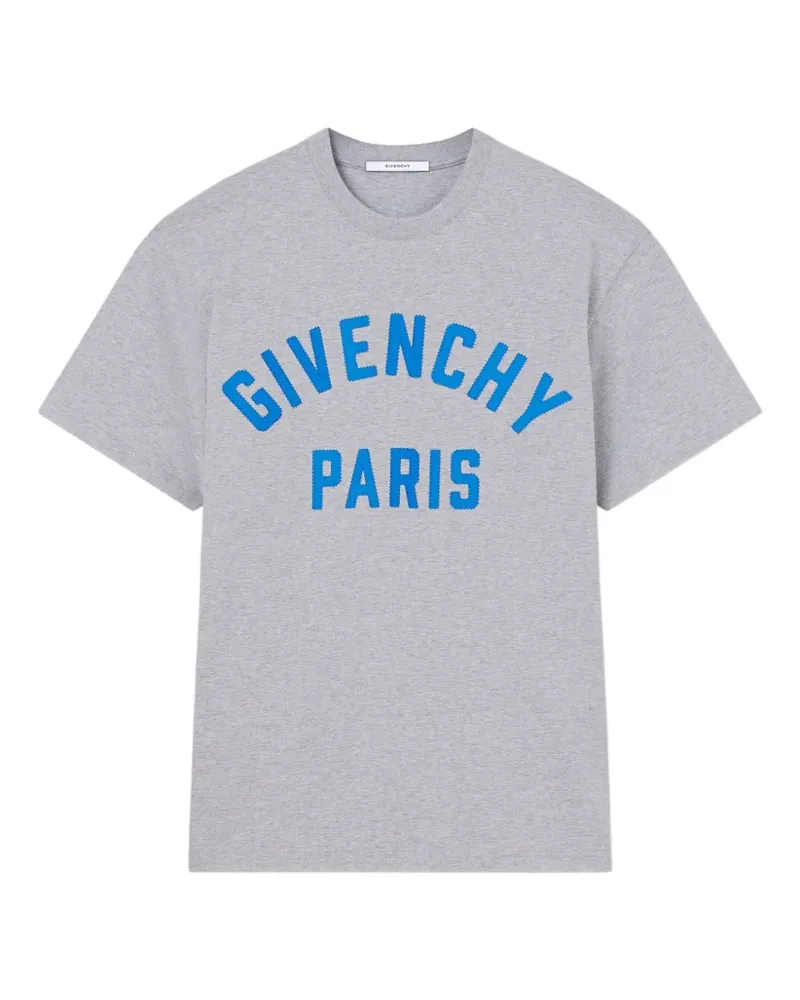 Givenchy T-Shirt mit  Paris-Stickerei - Grau Grau