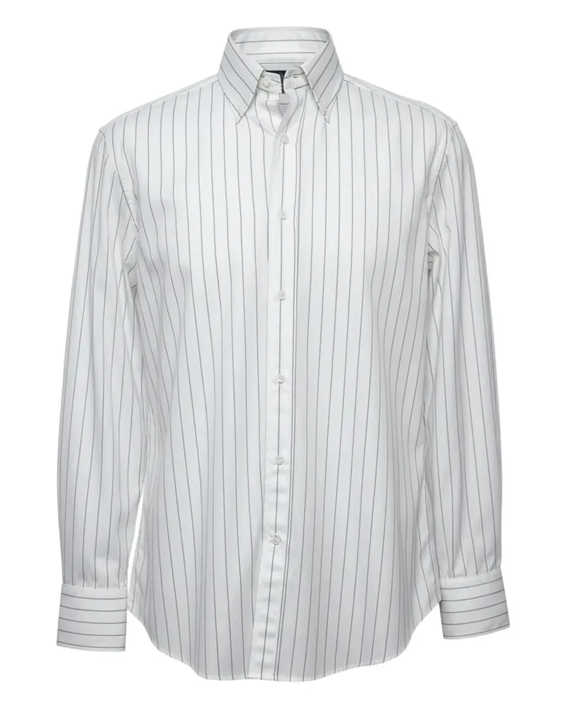 Brunello Cucinelli pinstriped shirt - Weiß Weiß