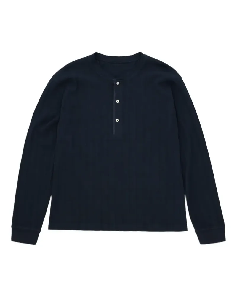 Fortela Amish ribbed cotton t-shirt - Blau Blau