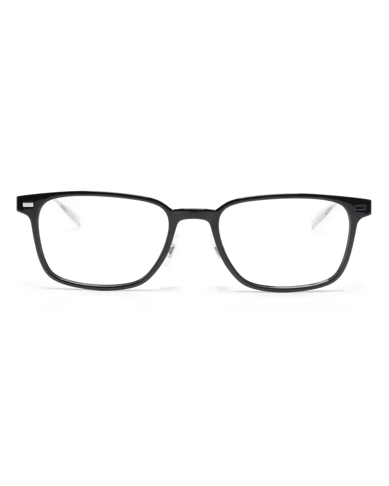 Montblanc Brille mit eckigem Gestell - Schwarz Schwarz